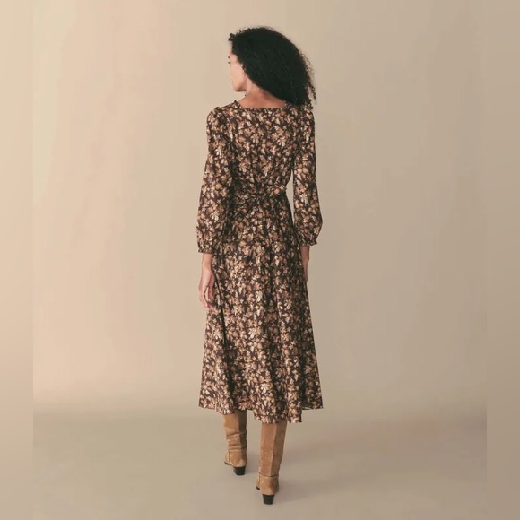 DOEN Ginetta Dress Fern Grove Floral - Picture 2 of 7